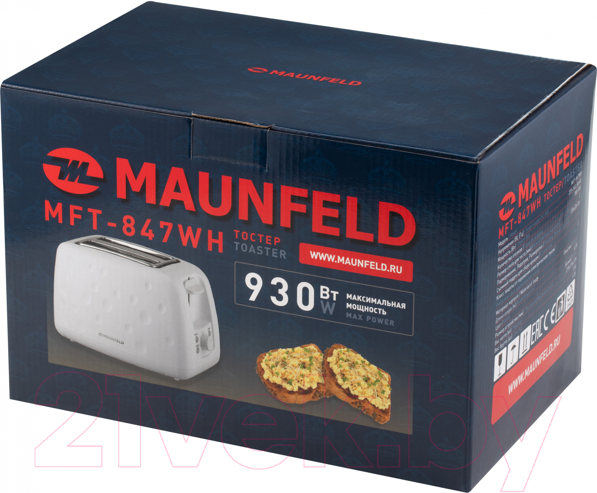 Тостер Maunfeld MFT-847WH