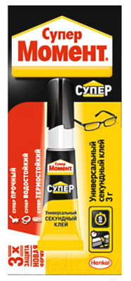 Изображение товара Клей Момент Супер Секундный универсальный мультикарта (3г)