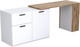 Тумба Кастанье Оптимус ОК 001-01 (белый/дуб крафт) - 