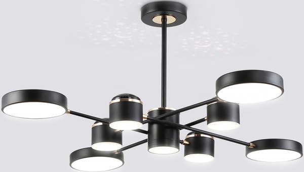 Люстра Ambrella FL51629/9+4 BK/FGD