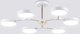 Люстра Ambrella FL516333/6 WH/FGD (белый/золото) - 