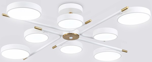 Люстра Ambrella FL516338/8 WH/CP