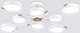 Люстра Ambrella FL516338/8 WH/CP (белый/медь) - 