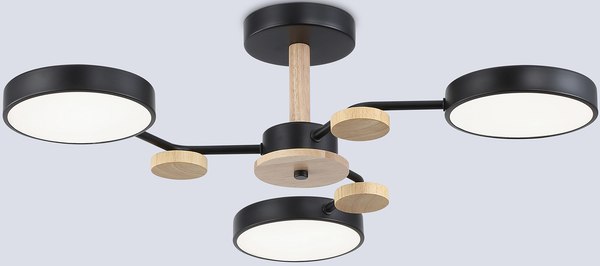 Люстра Ambrella FL4857/3 BK/WD