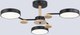 Люстра Ambrella FL4857/3 BK/WD (черный/дерево) - 
