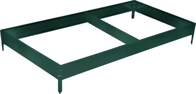 Грядка модульная GREENGO Оцинкованная 295x100x15см (темно-зеленый) - 