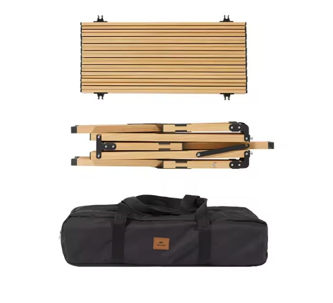 Стол складной Naturehike 115х60х44см / CNK2300JU010-LW (бежевый) — фото 2