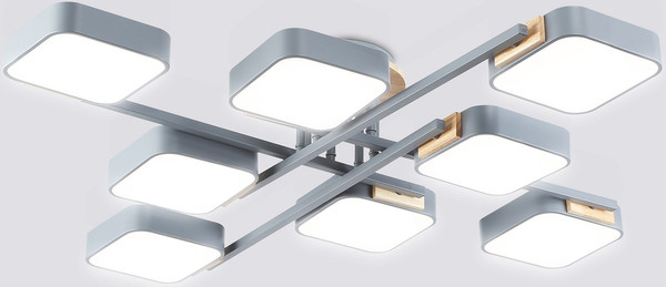 Люстра Ambrella FL4889/8 GR/WD