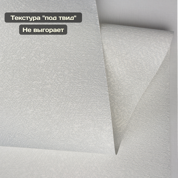 Рулонная штора Sundays Home Твид 72х160 (белый)