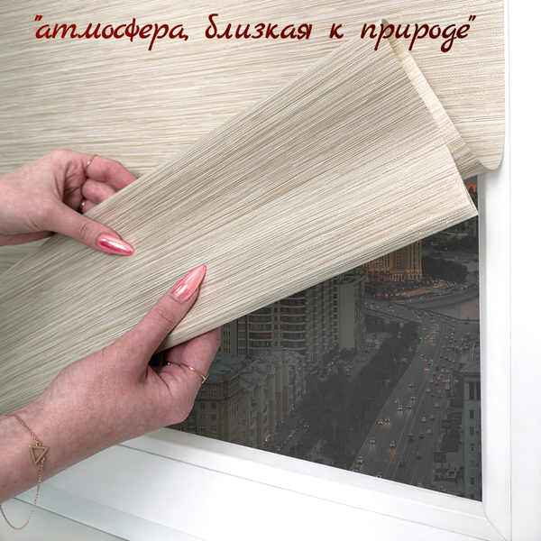 Рулонная штора Sundays Home Форест 57х160 (бежевый)