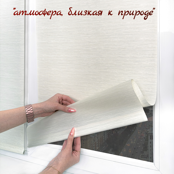 Рулонная штора Sundays Home Форест 61х160 (белый)