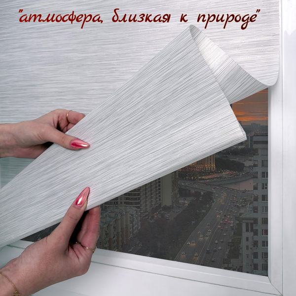 Рулонная штора Sundays Home Форест 72х160 (светло-серый)