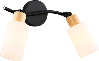 Спот Ambrella TR8721/2 BK/WD (черный/дерево) -