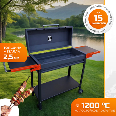 Мангал STEEL GRILL Profi BBQ Plus STG-85/5 - 
