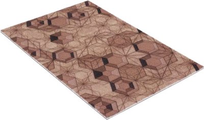 Коврик Shahintex Icarpet Print Антискользящий 136 Мрамор 40x60 / 841059 (бежево-коричневый) - 