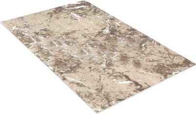 Коврик Shahintex Icarpet Print Антискользящий 136 Мрамор 50x80 / 841127 (бежево-коричневый) - 
