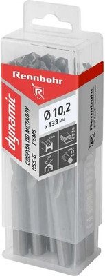 Набор сверл Rennbohr Dynamic Prom 10.2х133мм HSS-G P6M5 / 666102 (10шт) -
