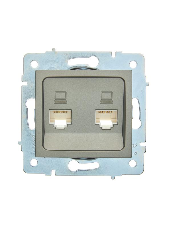 Розетка Lezard Asti 7081-3588-141 (платина)