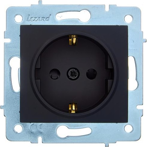 Розетка Lezard Asti 7081-4288-124B (черный бархат)