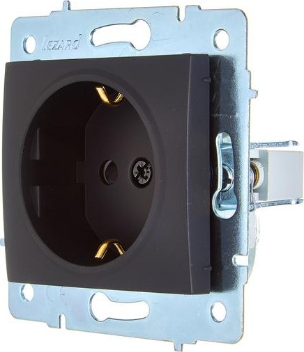 Розетка Lezard Asti 7081-4288-124B (черный бархат)