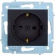 Розетка Lezard Asti 7081-4288-124B (черный бархат) - 