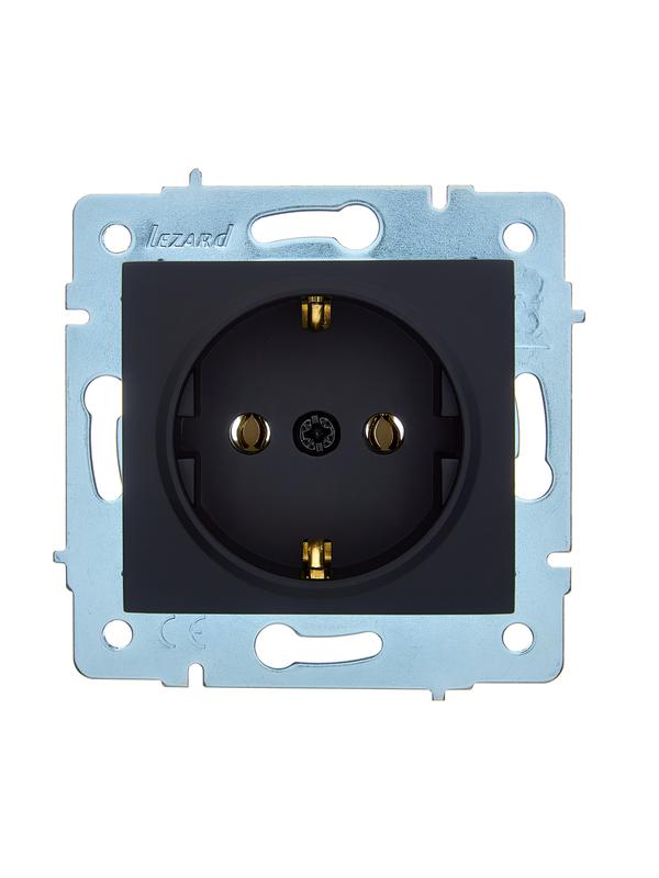 Розетка Lezard Asti 7081-4288-122B (черный бархат)