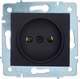 Розетка Lezard Asti 7081-4288-121B (черный бархат) - 