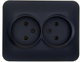 Розетка Lezard Asti 7081-4200-128B (черный бархат) - 