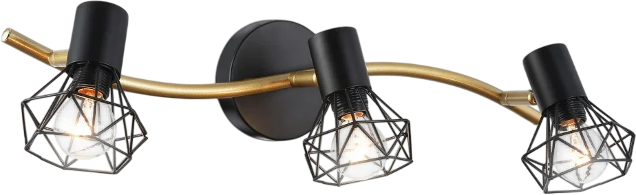 Спот Ambrella TR8657/3 BK/GD (черный/золото)
