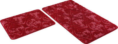 Набор ковриков для ванной и туалета Shahintex Vintage SH V002 50x80 (вишневый) - 