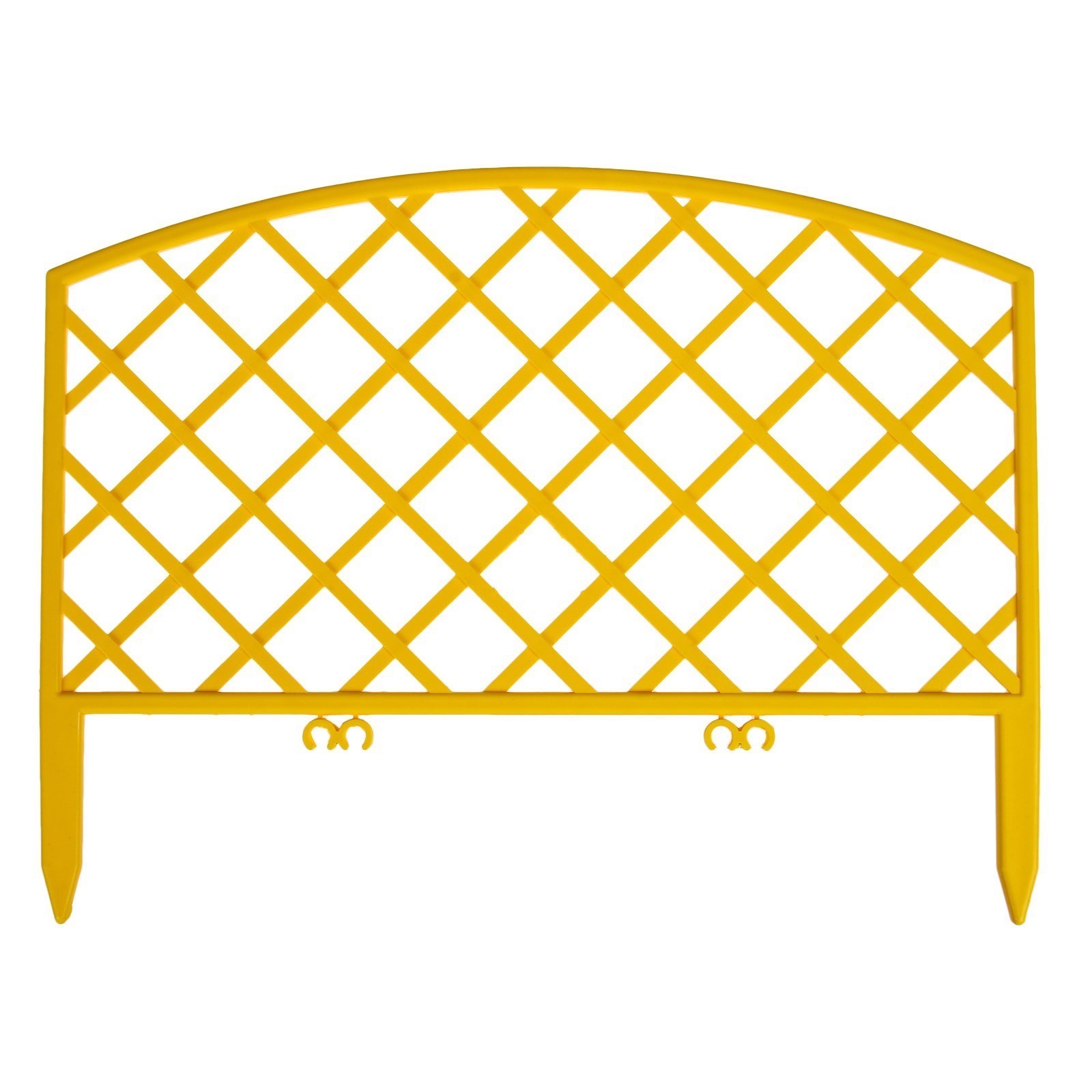 Изгородь декоративная GREENGO Romanika 35x220см 5 секций (желтый)