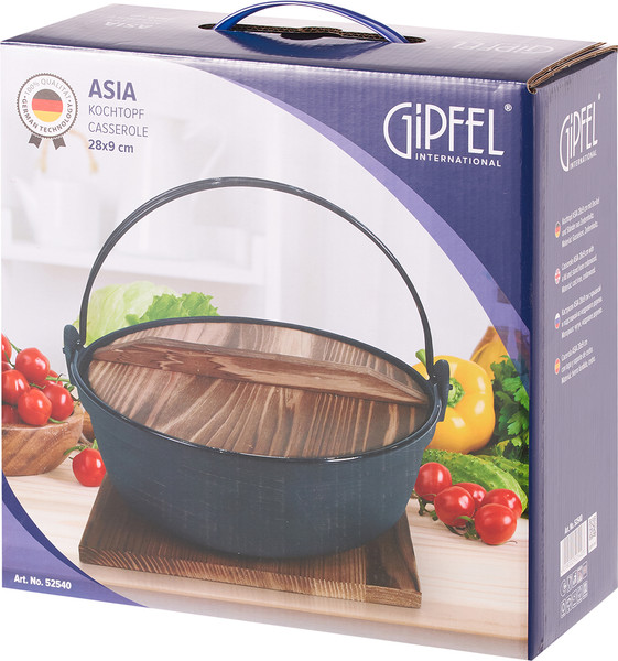 Кастрюля Gipfel Asia 52540 (с крышкой и подставкой)