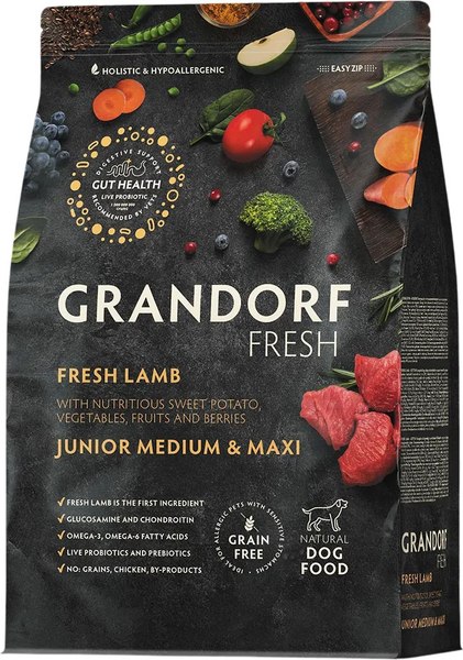 Сухой корм для собак Grandorf Junior Medium&Maxi Breeds Fresh Lamb&Sweet Potato