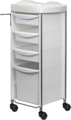 Тележка парикмахерская Элеганс М-03 box (белый) -