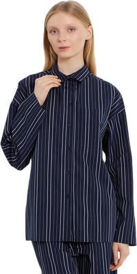 Рубашка Mark Formelle 502985 (р.170-84-90, белая полоска на море) - 