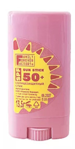 Стик солнцезащитный Family Forever Factory SPF50 (13.5г)