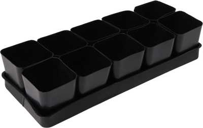 Набор горшков для рассады GREENGO 40x19.5см (10шт, микс) -