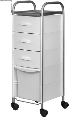 Тележка парикмахерская Элеганс Глорис - 02 box (белый) -