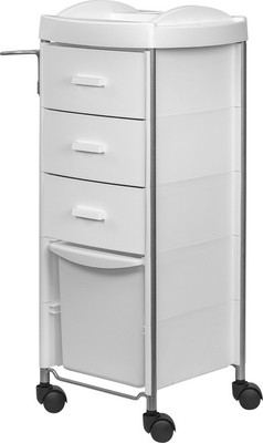 Тележка парикмахерская Элеганс Глорис - 03 box (белый) -