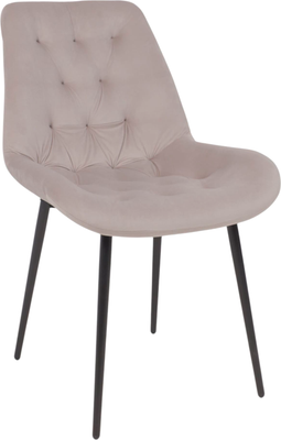 Стул Алвест AV 435 (бежевый бархат Confetti smoke/черный) -