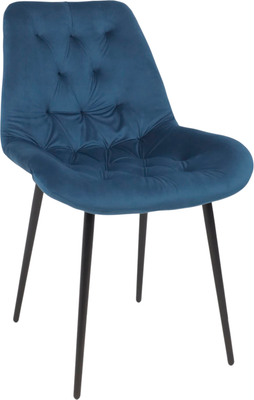 Стул Алвест AV 435 (синий бархат Confetti deep ocean/черный) -