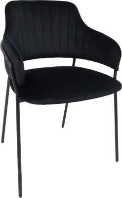 Стул Аврора Кавала (черный Эстель 24/черный матовый) - 