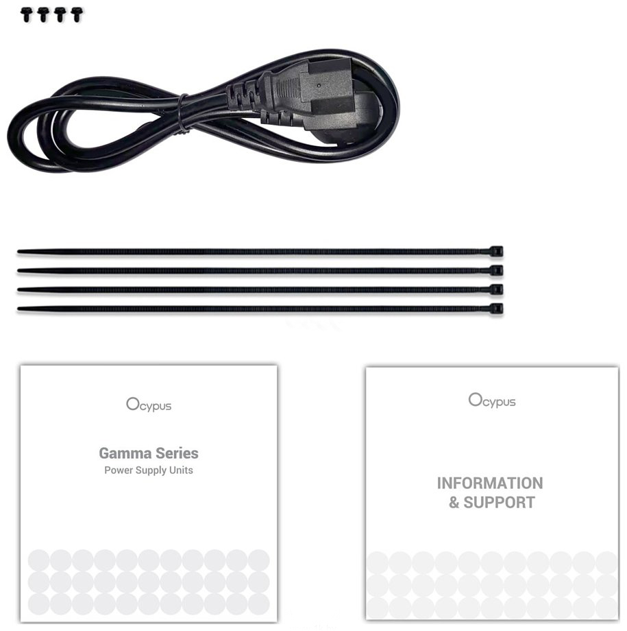 Блок питания для компьютера Ocypus Gamma P750 BK 750W (Gamma-P750-W1HDBK024X-EU) — фото 6