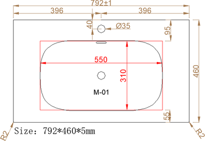 Купить Умывальник Oliveeka M115W80  