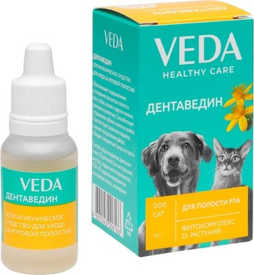 Средство для ухода за полостью рта животных Veda Дентаведин гигиенический (15г) - 