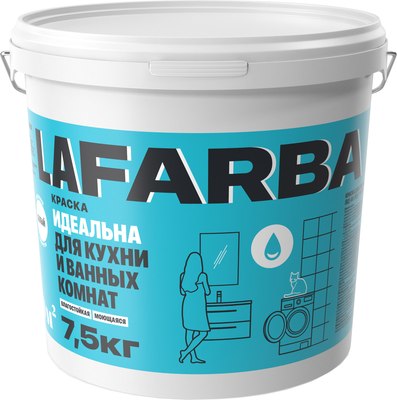 Краска Goldbastik Для кухни и ванных комнат ВД-АК-203 (1.5кг) - 