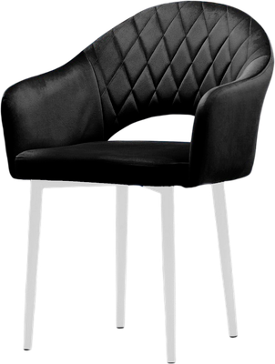 Стул Памир София F90 Поворотный (черный/белая опора) -