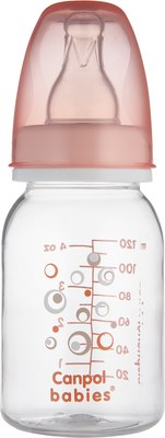Бутылочка для кормления Canpol Силиконовая соска Круглая 0+ / 59/098 (120мл) - 