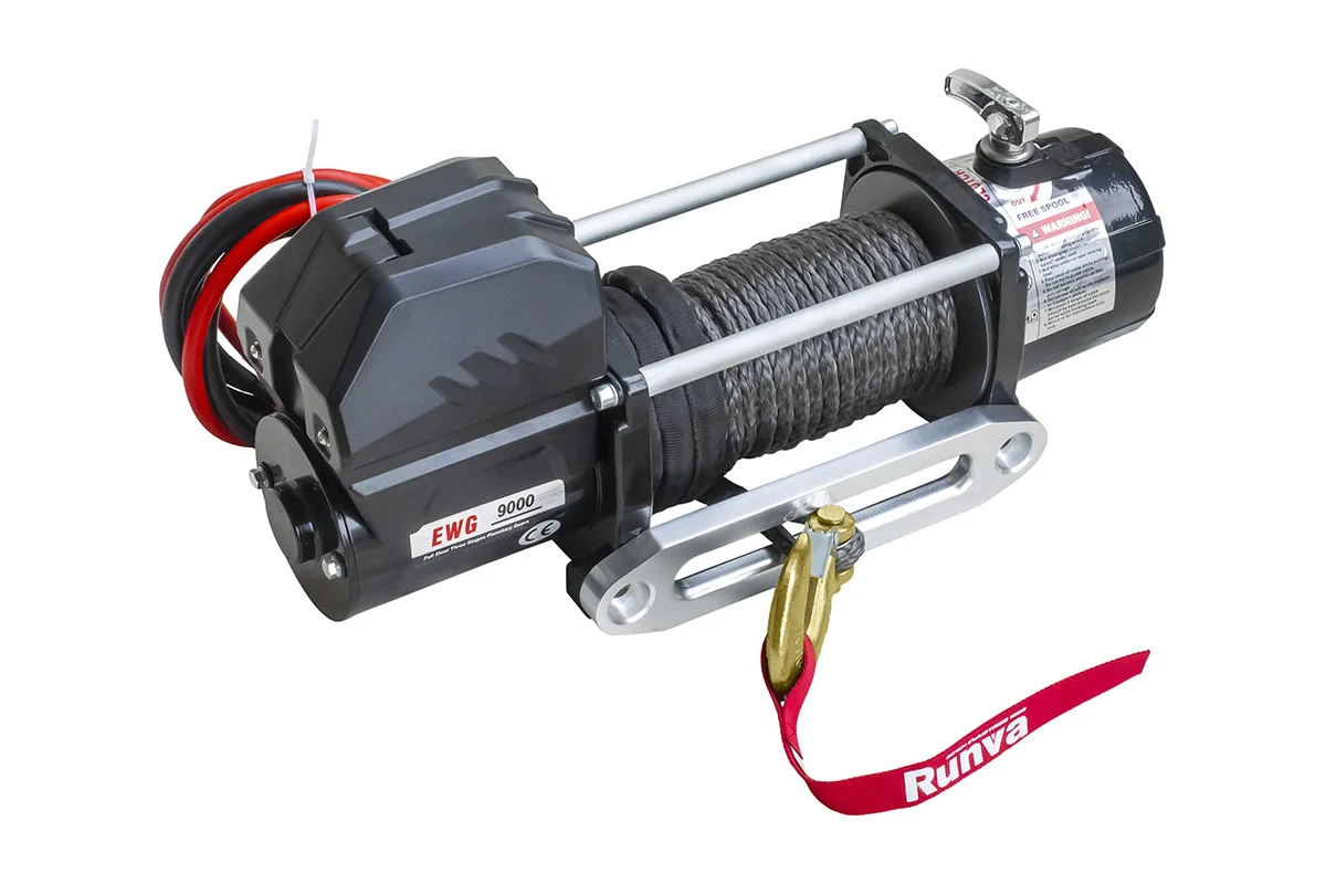 Лебедка автомобильная Runva 12V Magnum 9000 lbs 4200кг / EWG9000S (синтетический трос) — фото 2