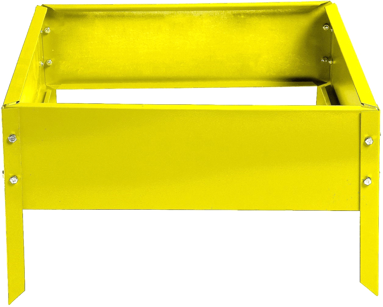 Грядка модульная GREENGO Клумба оцинкованная Квадро 50x50x15 (желтый)